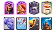 The Monk GY Bowler deck in Clash Royale (Image via Supercell)